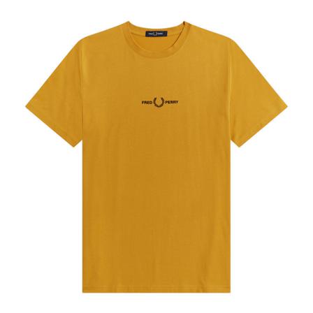 Fred Perry, T-Shirts Geel, Heren, Maat:M