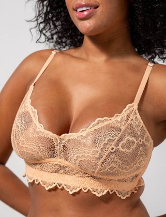 Understatement Underwear Lace Balconette - Pink - XXL