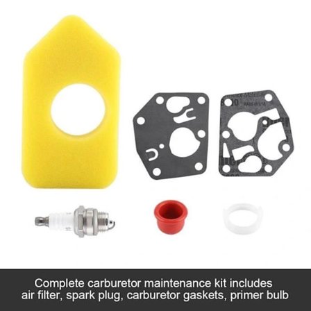 Luftfilter Forgasser Pakning Membran Tetning Tennplugg Glødelampe Komplett Sett Briggs & Stratton