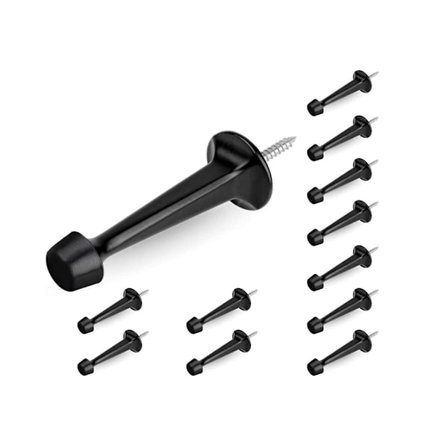 12 st Kraftiga Solida Stopp med Gummitoppar Zink Di