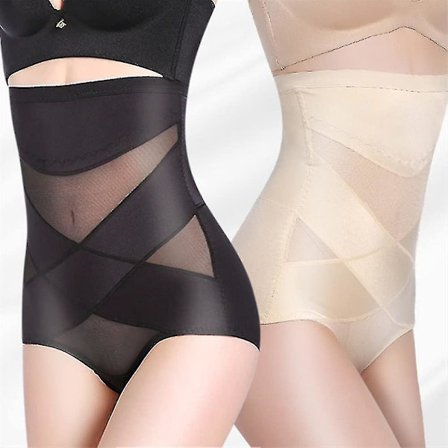 Kvinners rumpe løfter shapewear høy-midje truse dobbel magekontroll truser midje trener body shaper