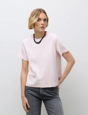 Vero Moda Awnaima Ss O-Neck T-Shirt Noos - Pink - L