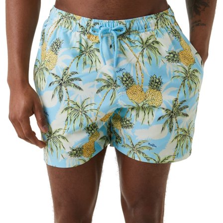 Björn Borg Men's Borg Print Swim Shorts Men swimming suits Blue XL