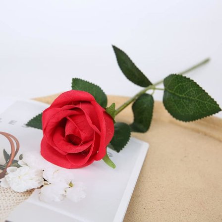 1 st konstgjord sammetsros, ros, bröllopsfestdekoration