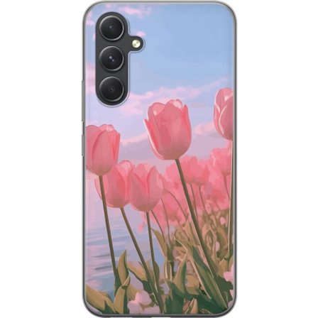 Mobilskal till Samsung Galaxy S24+ med Rosa Tulpaner