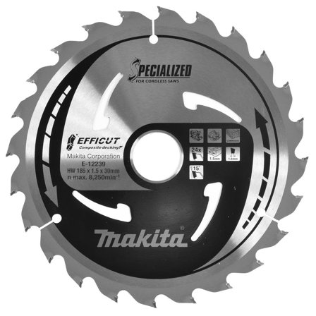 Makita E-12239 Sågklinga 20T, 185x30 mm, Såga