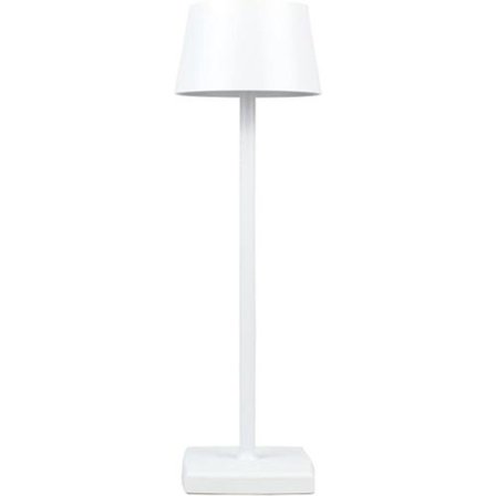 Trådløs sengelampe, trådløs bordlampe, batteridrevet LED-bordlampe, beskyttelsesklasse IP54, egnet til have/bord/sengebord hvid