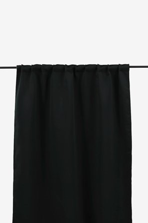 Venture Home - Verho Evelyn 2/pakk - Musta - Lenkkiverhot - 135X290 - - Homeroom