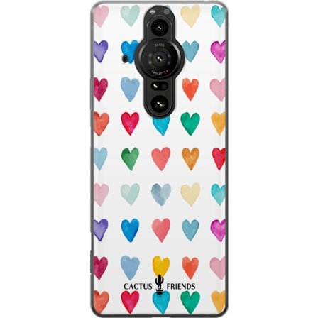 Kompatibel Mobilcover til Sony Sony Xperia Pro-I Cactus and Friends - Watercolor Love Grid