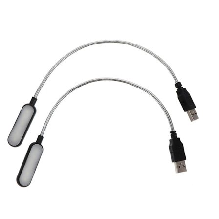 2 stk Laptop Datamaskin Laptop Leselampe Laptop Leselys Mini Led Lys Lampe Usb Bærbar Lys (FMY)