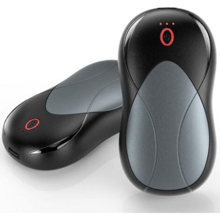 2-pak Genopladelige Håndvarmere, Bærbar Lommestørrelse 6000mAh 3 Varmeindstillinger Magnetisk Elektrisk Håndvarmer til Udendørsjagt Golf—max