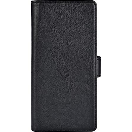 Essentials Samsung XCover Pro PU wallet, detach,3 card, Black Svart