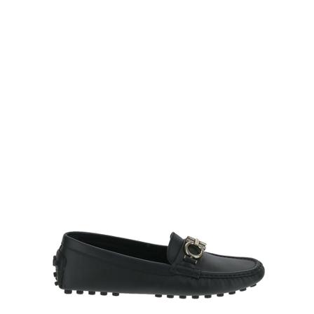 Salvatore Ferragamo, Loafers Zwart, Dames, Maat:38 EU