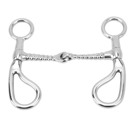 125mm Heste Snaffle Bid Stål O-Ring Heste Mund Bid Anti Bider Løs Ring Snaffle til Hestegård