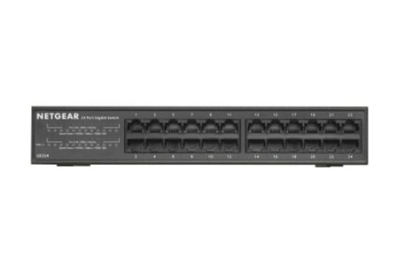 Netgear GS324v2 - switch - 24 porter - ikke-styrt - rackmonterbar