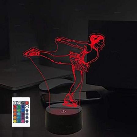 3D LED-kunstløp nattlys drevet fjernkontroll Tou