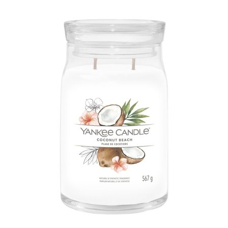 Yankee Candle Signature Jar Candles Coconut Beach 567g - Candela Profumata