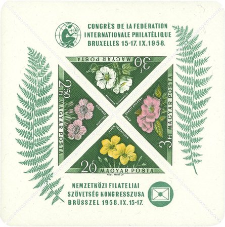 Ungarn 1958 - MICHEL blok 28A - Postfrisk