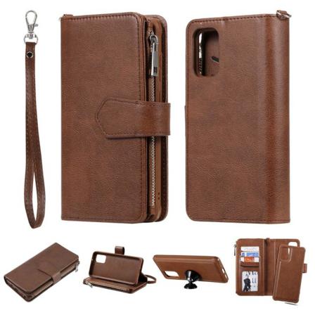 Samsung S20 Plus - 2in1 Magnet Skal / Plånboksfodral - Brun Brown Brun