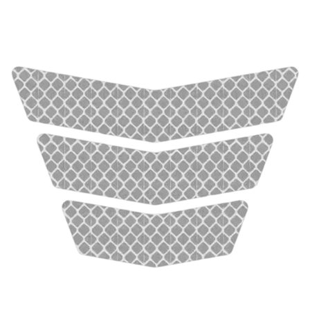 3 STK reflekterende klistremerke Nattvarselskilt HVIT