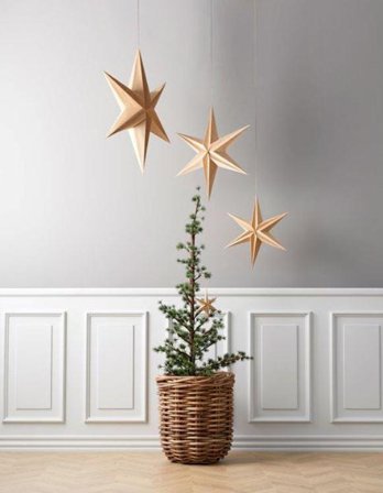 Villa Collection Julestjerne trefinér 65cm