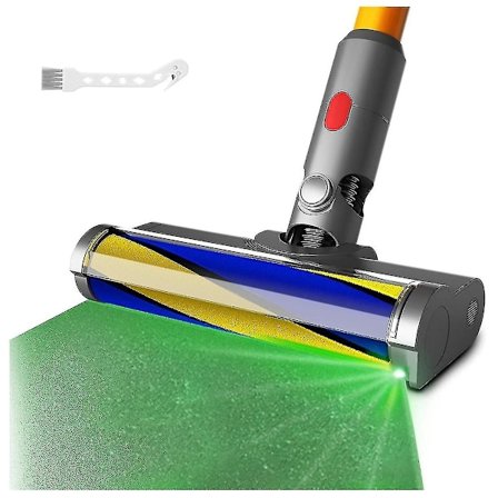 Til V7 V10 V11 V15 Støvsugerhoved Rengøringstilbehør Med Støvdetektorlys, Blød Rulle Rengøringshoveddele