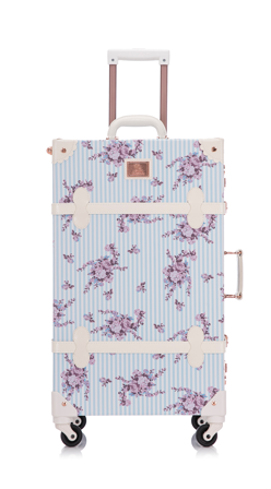 Uniwalker Koffert Retro Blomster-Blå 24"