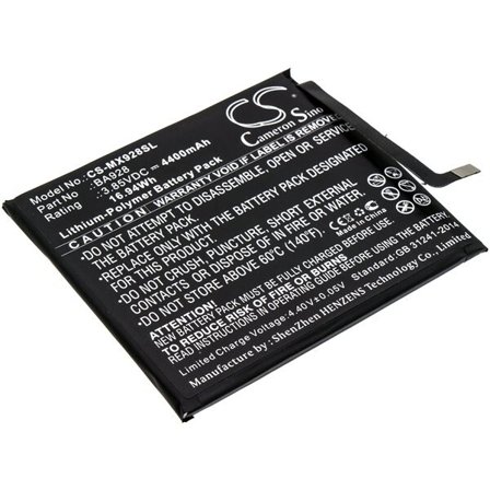 Batteri for smarttelefon, mobil for Meizu 16T, M928Q, M1928