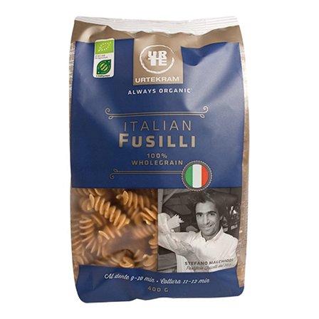 Urtekram Fusilli fuldkorn (skruer) Ø 400 g, Helse & Madvarer, Pasta, Ris & Bælgfrugter, Pasta & Nudler