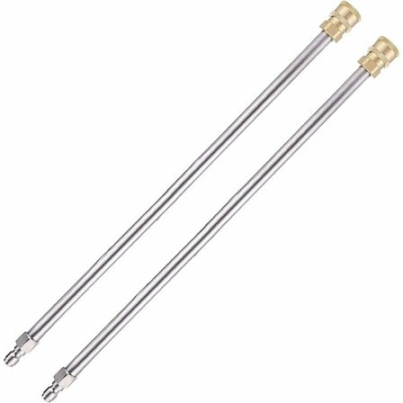 2 kappaleen painepesurin jatkovarsi, rännien puhdistustyökalut, vaihdettava teleskooppivarsi, ikkunanpesusuuttimet