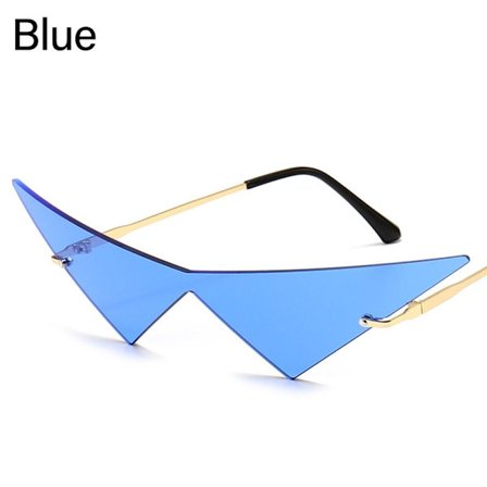 Dam Triangel Solglasögon Solglasögon BLÅ BLÅ