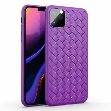 Flätmönster I Mjukt-tpu Skal Till Iphone 11 Pro Max Lila
