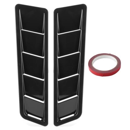 2st Universal Huv Luftintag Panel Trim Motorhuv Luftventil Kylning Ventil Lock Bil Exteriör cover