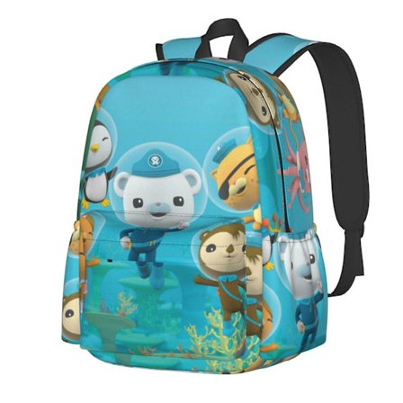 a22 Octonauts The Great Barrier Reef Ryggsäck Axlar Laptop Väska Skola Bokväska Unisex Resa Stor Kapacitet Dagryggsäck Portfölj Ryggsäck JJi22