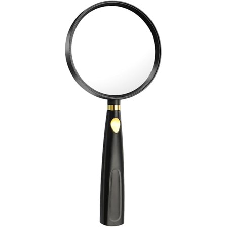 Håndholdt forstørrelsesglas - 5x - Ubrydeligt - 90 mm - Til seniorer, børn, aviser, læsning, insekter, hobbyobservation