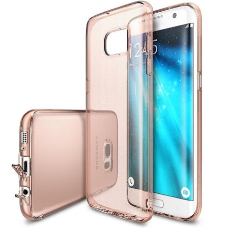 Ringke Weightless as Air Skal till Samsung Galaxy S7 Edge - Rose Gold
