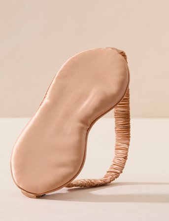 Lenoites Mulberry Sleep Mask - Gold - ONE SIZE