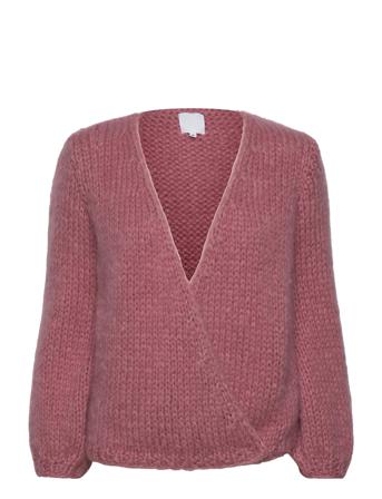 Huurre Hand Knitted Wrap Knit Pink Hálo