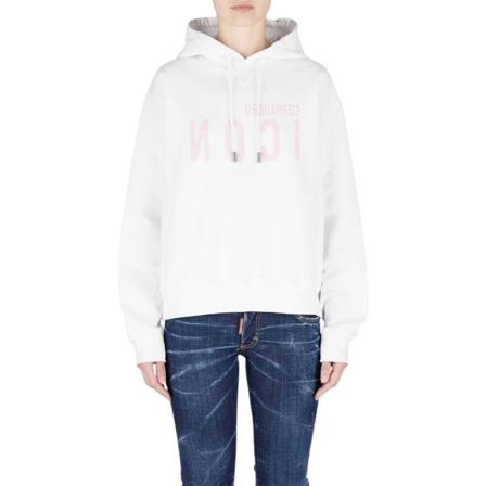 Dsquared2, Hoodies Biały, Kobieta, Rozmiar: S