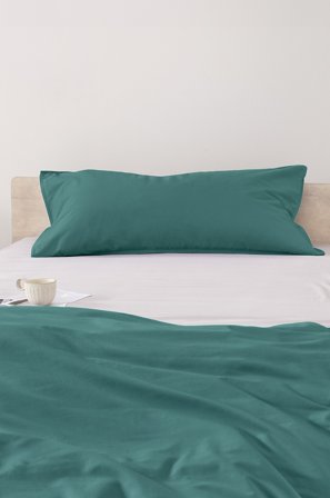 Jotex - Putetrekk 50x90 Cm Økologisk Petrol - ENA - Kjøp Putevar hos Jotex