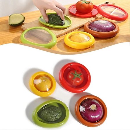 Silikone Frugtopbevaringsboks, Silikone Frisk Opbevaringsboks, Beholder til at Holde Frisk, Frugtopbevaringsbeholder til at Holde Friske Grøntsager, 