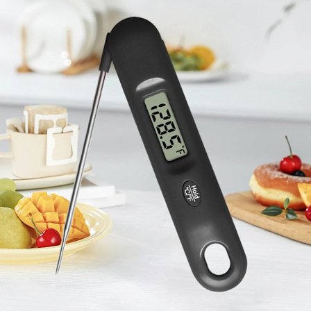 Digitalt Kjøtttermometer - 3X Raskere 0.5s Øyeblikkelig Avlesning, Matlagingstermometer Nøyaktig ±0.1°C
