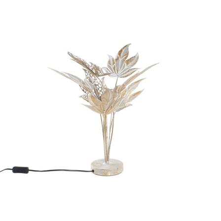 Bordslampa Dkd Home Decor Grå Metall (42 X 42 X 47 Cm)