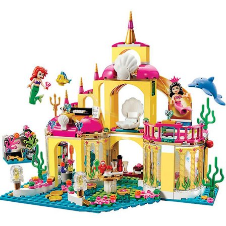 Havfrue Undervannspalass Samme Byggekloss Leketøy Barn Hånd-på-evne Utvikling Bursdagsgave