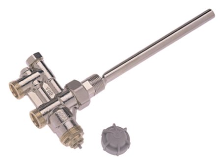 MMA RFA 38 Rotventil inkl. innstikksnippel 160 mm, Varme