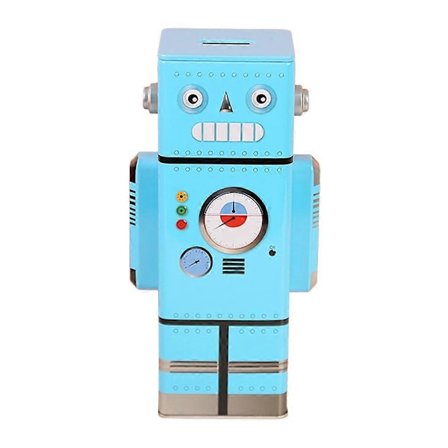 Robot Sparegris Piger Pengeboks Møntboks Børnelegetøj Boligindretning Fødselsdagsgave