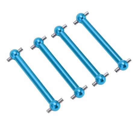 4 stk. RC Metall Dog Bone Drivaksel Foran og Bak Universal Dog Bone for Tamiya TT02B 1/10 RC Bil Oppgraderingsdeler Blå