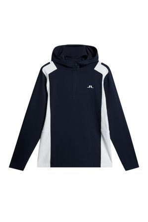J.Lindeberg - Golf - Lukas Quarter Zip Hood - Blue - Homme - XL