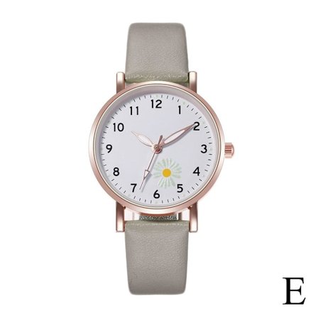 Koreansk mode lysende ur Enkelt læderbælte Damekvarts