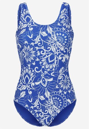 Cellbes of Sweden - Mönstrad baddräkt - blå / mönstrad - för damer - 36